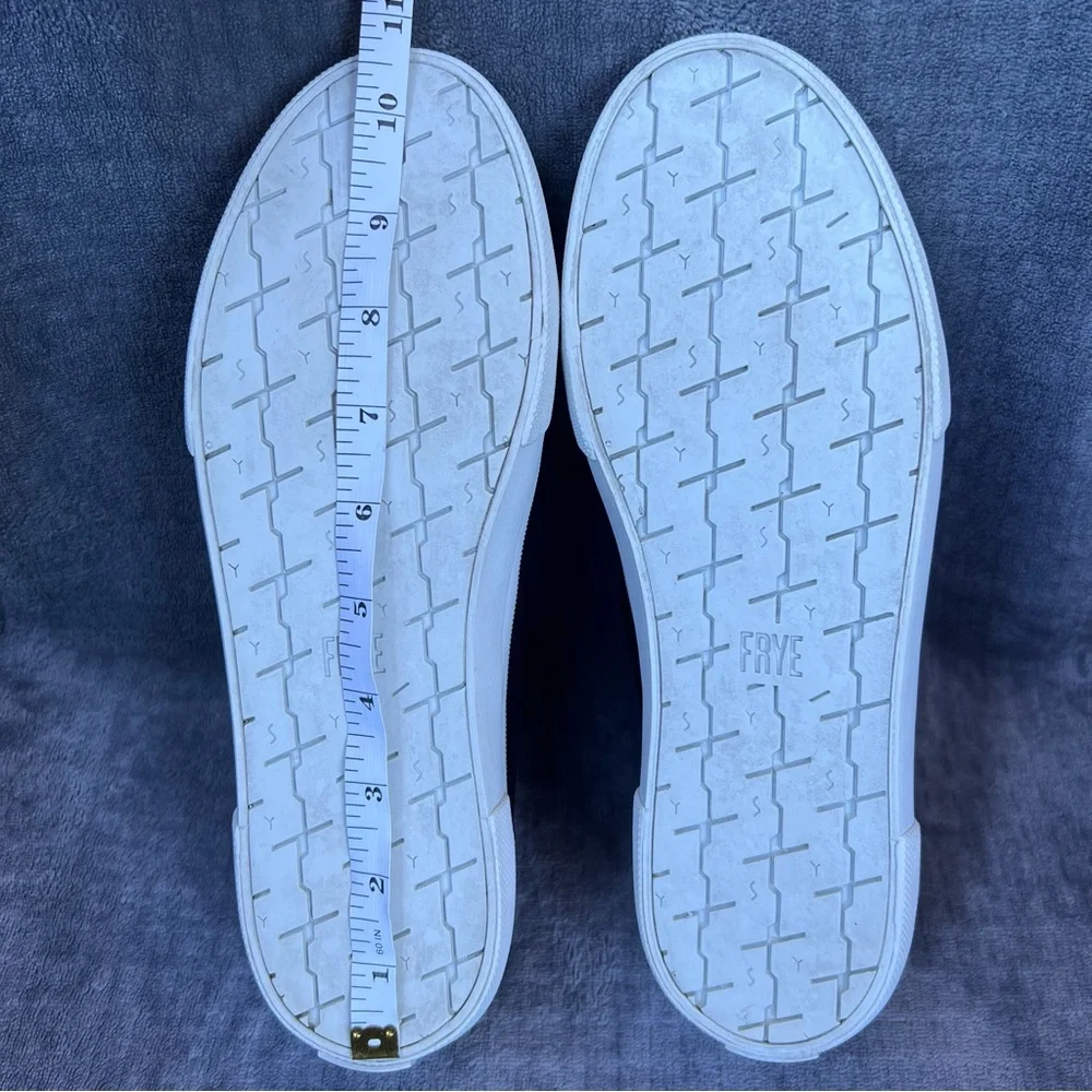 FRYE Gia Leather Platform Women’s Sneakers Sz 9 M Low Top Black Lace Up Casual - Picture 5 of 13